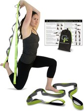 Stretching Strap for Physical Therapy, 12 Multi-Loop Stretch Strap 1.5" W x 8...