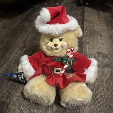 Vintage Fisher Price Berrykris Plush Bear Merry Christmas 1999 Briarberry Santa