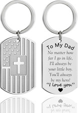 Fathers Day Birthday Gifts from Daughter Son Keychain Best Dad Gifts Father'S Da