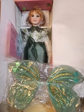 Clover Merry Fairies of Eire 14" Porcelain Fairy Doll NEW Paradise Galleries 