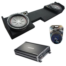 2014 - 2018 GMC Sierra Double Cab Kicker CompR CWR12 Dual 12 Sub Box CX1200.1