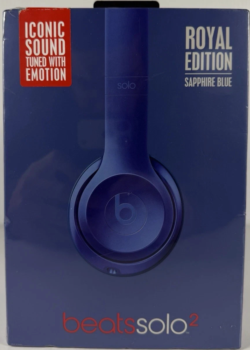 Beats Solo 2 Headphones Solo2 Wired On-Ear Royal Edition Sapphire