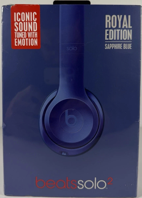 Beats Solo 2 Headphones Solo2 Wired On-Ear Royal Edition Sapphire
