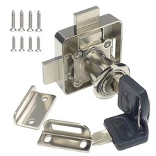 Double Door Lock Cabinet Drawer Lock Safety Cabinet Lock Double Deadbolt-to-D...