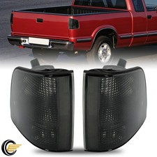 Pair Smoke Tail Lights For Chevrolet S10gmc Sonomaisuzu 1994-2004 Brake Lamps