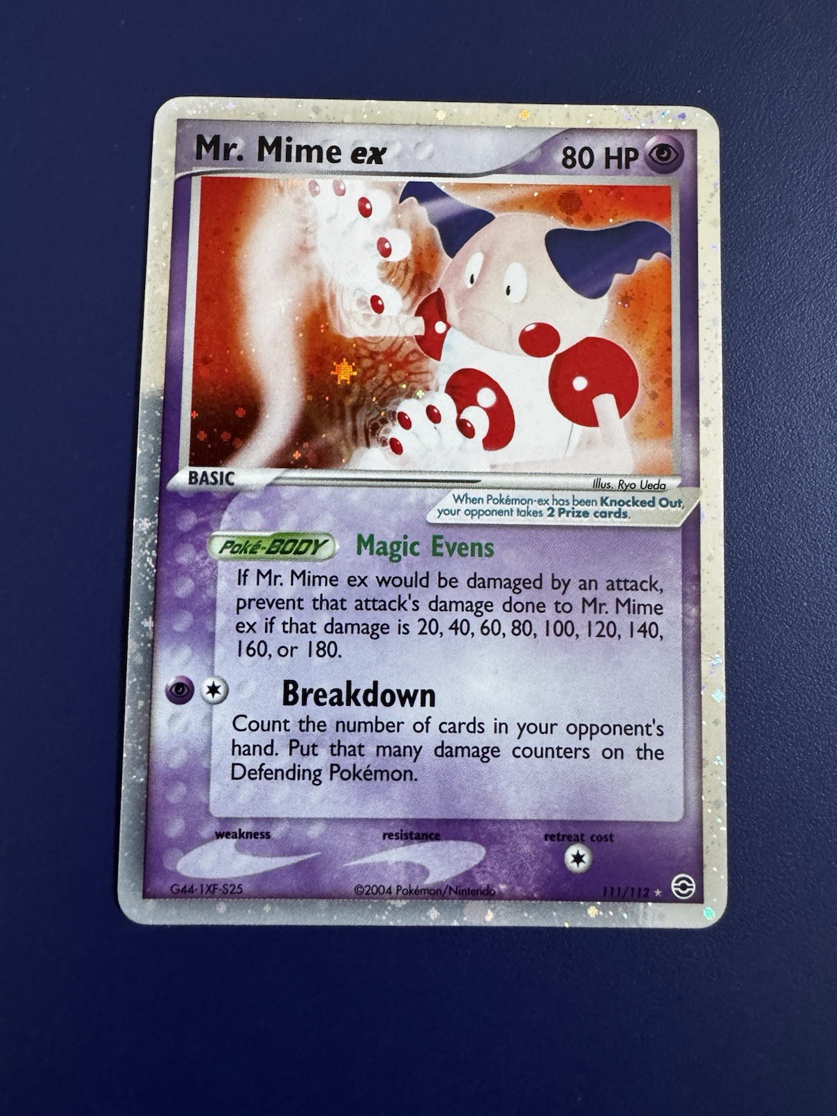 Pokémon TCG Mr. Mime EX FireRed LeafGreen Holo Card 111/112