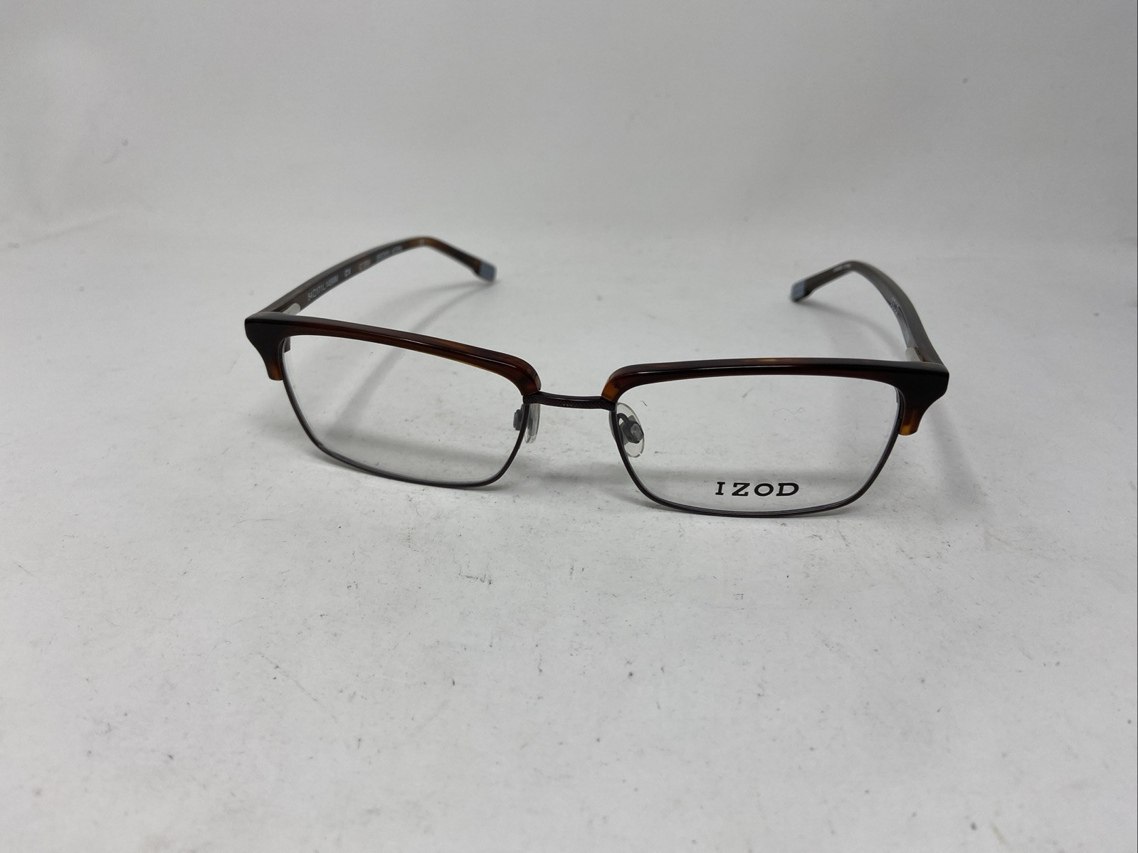 イデアルバネ　id63 IZOD EYEWEAR IZ 2091 BROWN HORN 54-17-145 FLEX HINGE EYEGLASSES