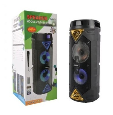 SING-E ZQS6203 Outdoor tragbarer Dual 6,5'' RGB-LED Lichter Lautsprecher - kostenlose Lieferung