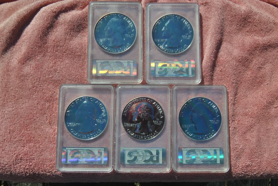 2010 America the Beautiful 5 oz set, PCGS, MS68DMPL, FS - Image 2 of 4