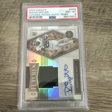 2022 Legacy Isiah Spiller Futures Patch Auto - Ruby psa 8 /249