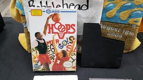 CIB HOOPS BASKETBALL NINTENDO NES VIDEO GAME COMPLETE IN BOX W/ PROTECTOR CASE