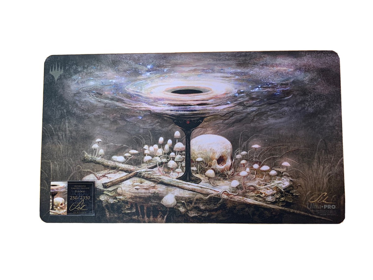 MTG The Wisp Seb McKinnon プレイマット Seb McKinnon signed MTG Playmat, CoA #250/2350 - Chalice of