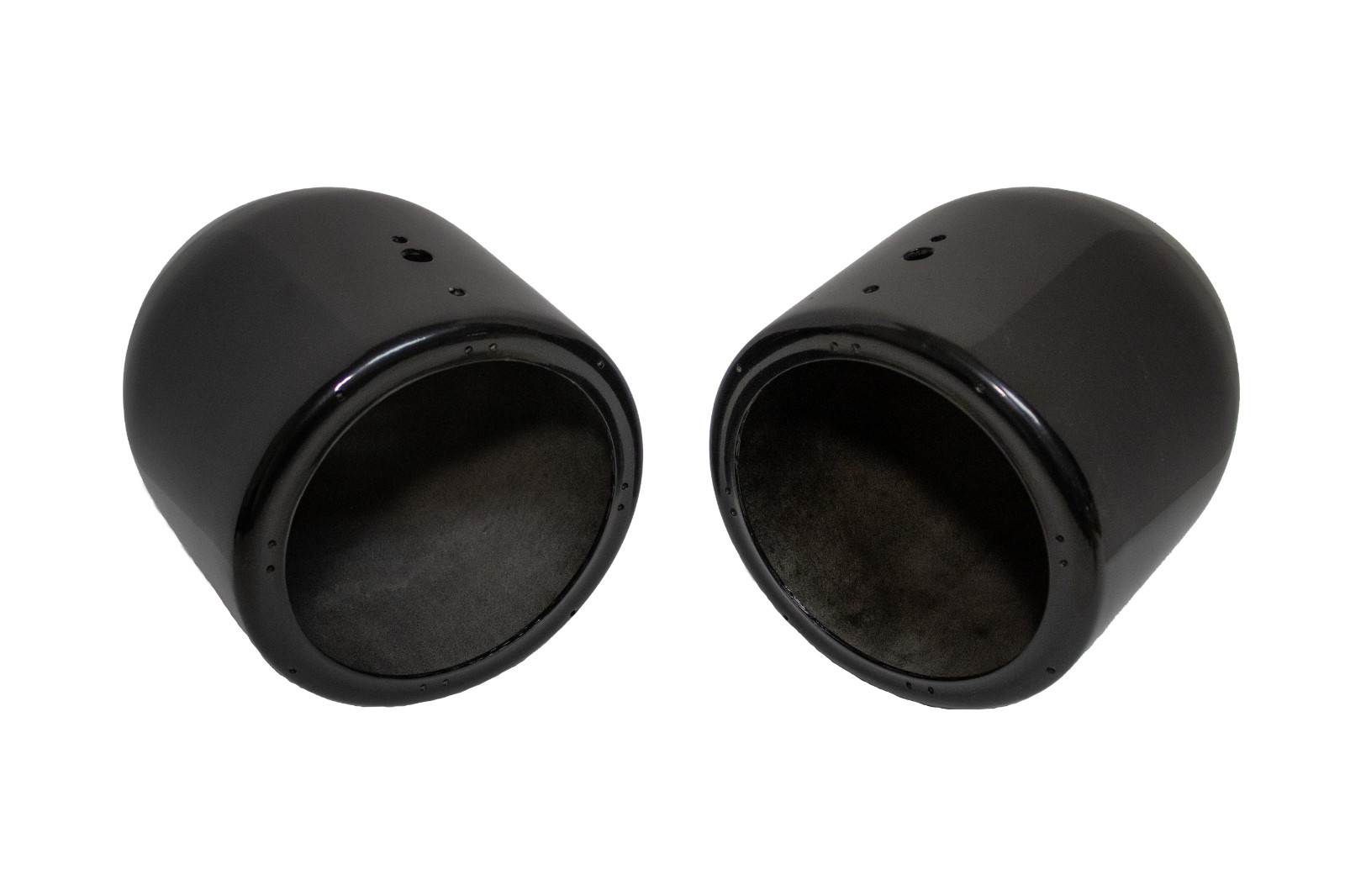 Black Aluminum 6.5" Speaker Cans for ATV's and Boats - 1 pair