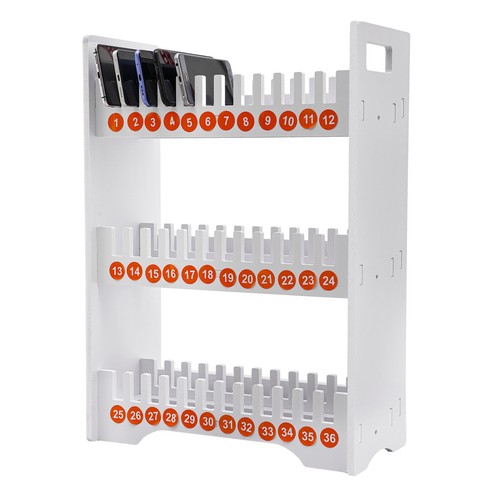 36 Slots Desktop Wall-Mounted Cell Phone Storage Cabinet for School Classroom - Photo 21 sur 24