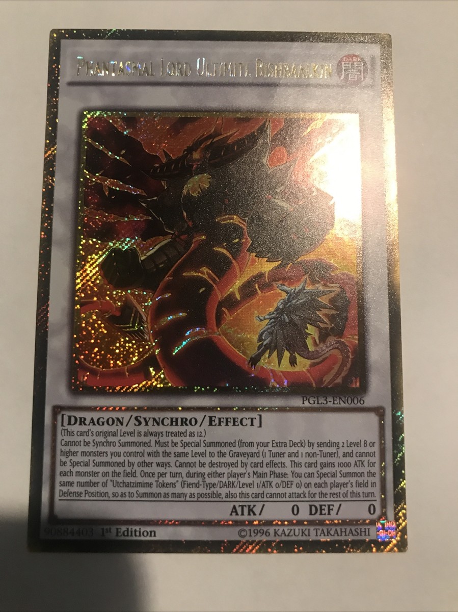 Yugioh Phantasmal Lord Ultimitl Bishbaalkin PGL3-EN006 Gold Secret Rare 1st Ed Yugioh Phantasmal Lord Ultimitl Bishbaalkin PGL3-EN006 Gold Secret Rare 1st Ed