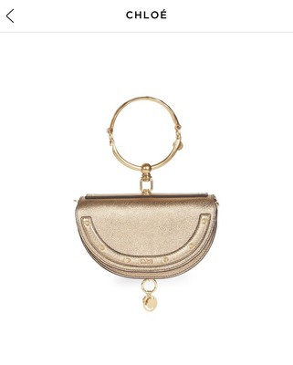 chloe nile small bracelet minaudiere bolsa