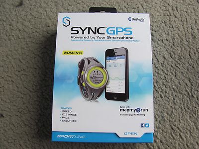 Brand New Sportline Sync GPS Bluetooth Speed and Distance Watch (SP3011GY) 