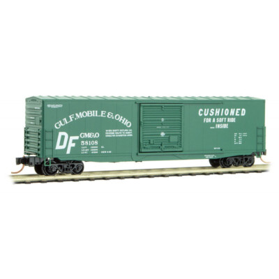 Gulf Mobile & Ohio 50' Standard Box Car Single Door MTL#180 00 010 N SCALE
