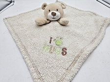 Baby Gear Lovey Security Blanket Teddy Bear Paw Print Hugs Fleece 15x15