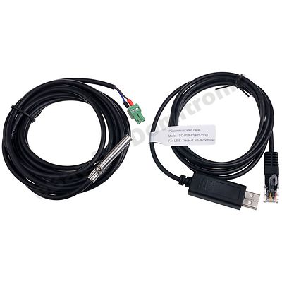 Battery Temperature Sensor & Monitoring adapter RS485 to USB For MPPT Controller