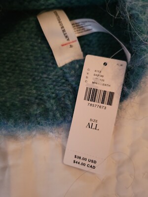 NWT Anthropologie Wool blend Ombre Beanie Hat Women Teal  display picture 1