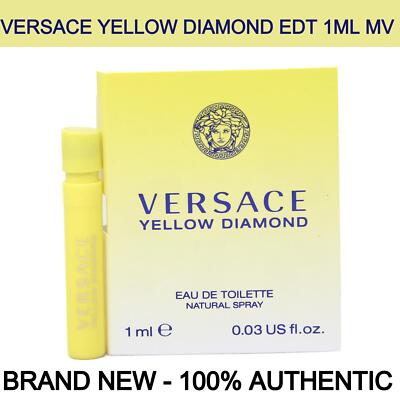 Brand New Versace Yellow Diamond for Women 0.03oz/1ml Eau de Toilette Vial