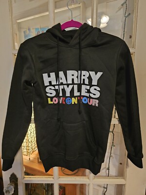 Harry Styles Love On Tour 2022 Hoodie Extra Xtra Small  XXS Black Front Graphics