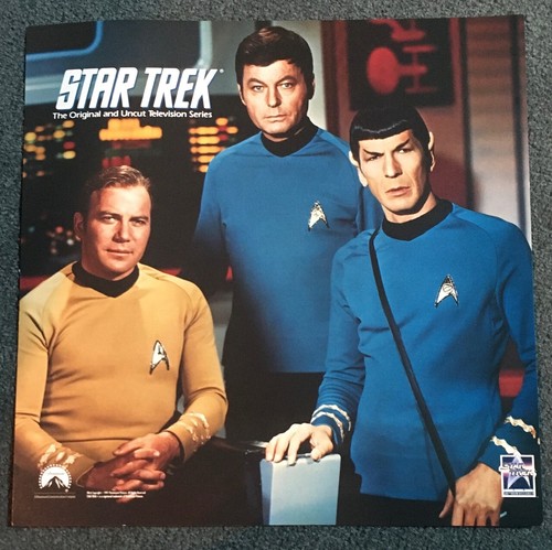 STAR TREK TV SHOW 1991 ORIGINAL 11x11 VIDEO RELEASE POSTER! KIRK! SPOCK ...