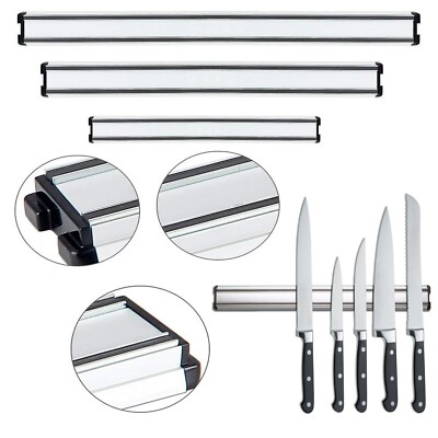 Aluminium Magnet Messer Halter Aufbewahrung Werkzeug Küche Messer Wandmontage Werkzeug UK