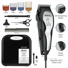 wahl pet clippers professional heavy duty trimmer thick hair dog grooming kit