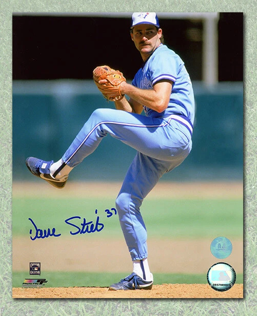 Dave Stieb Toronto Blue Jays Signed Powder Blue Jersey 8x10 Photo