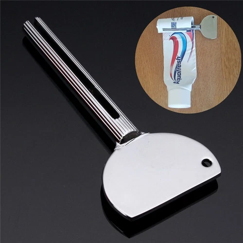 2 Stück Edelstahl Tube Zahnpasta Quetscher Schlüssel Spender Auswringer Squeeze Tool - Bild 2 von 7