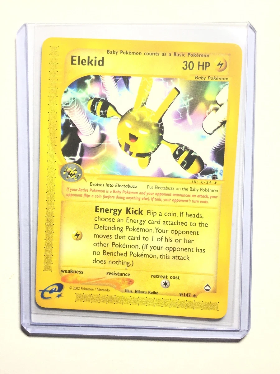 ELEKID - 9/147 - Aquapolis - Rare - Pokemon Card - NM