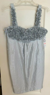 R&M Richards Short Gray Prom Dress Size 10P NWT | eBay