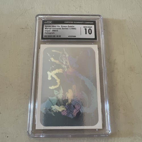 Spiderman vs Green goblin hologram CGC 10 Not PSA 10 1990 Impel Marvel