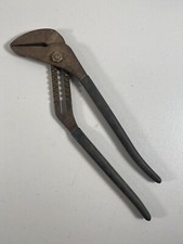 Rare Vintage Adjustable Tongue Grove Plier 16 Plastic Handle Slip Joint Grip