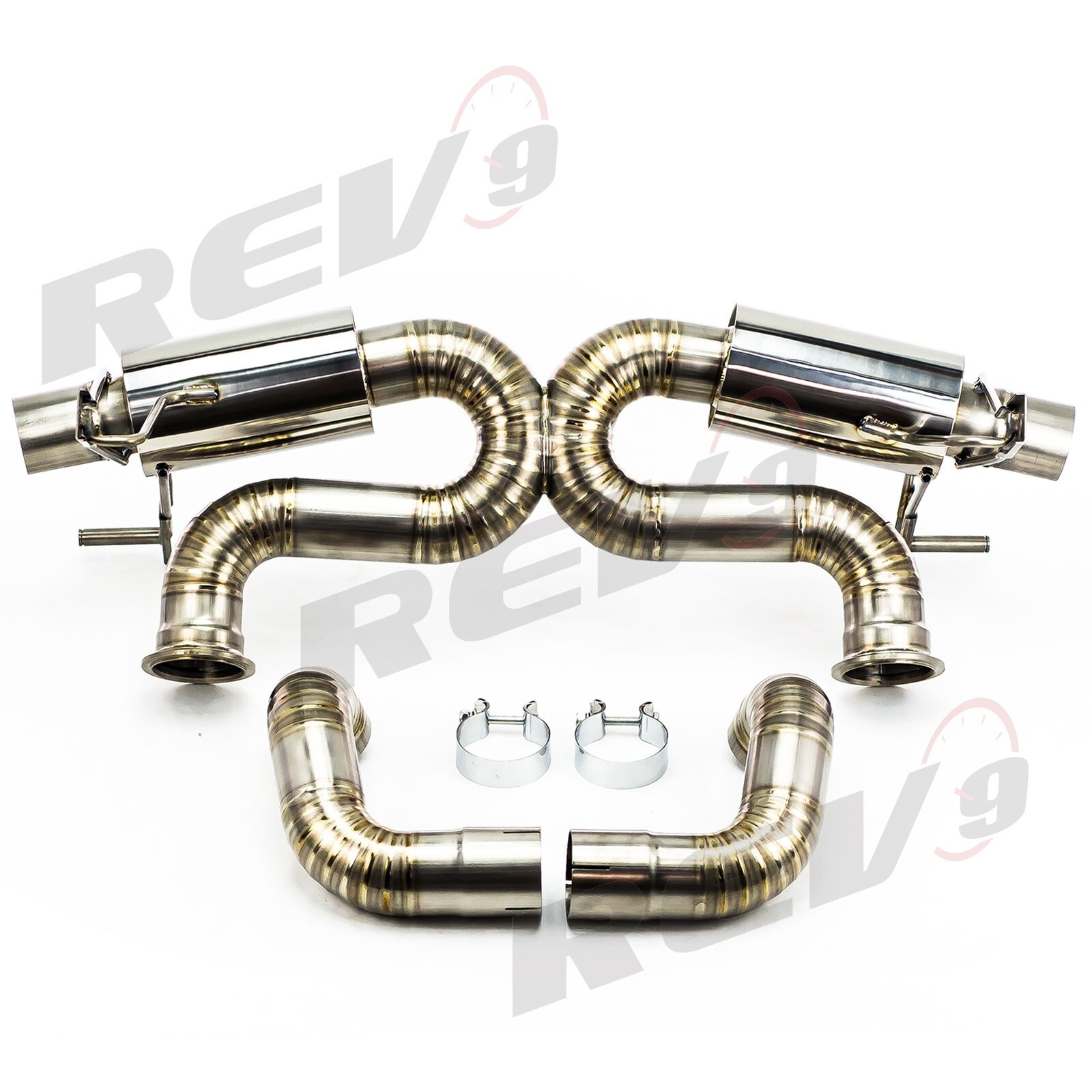 REV9 2.75" TITANIUM CATBACK EXHAUST SPORTS MUFFLER KIT FOR 08-14 AUDI R8 4.2L V8
