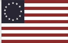 BANDIERA DEGLI STATI UNITI D´AMERICA. BETSY ROSS. S XVIII. QUALITÀ RASO