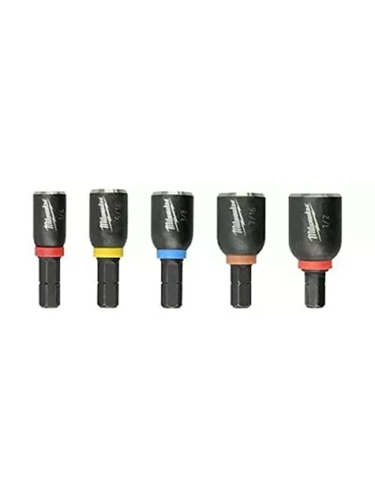 Milwaukee 49-66-4563 5PK Insert Nut Drivers Tool Shockwave Impact Duty NEW Magne - Image 2 of 4