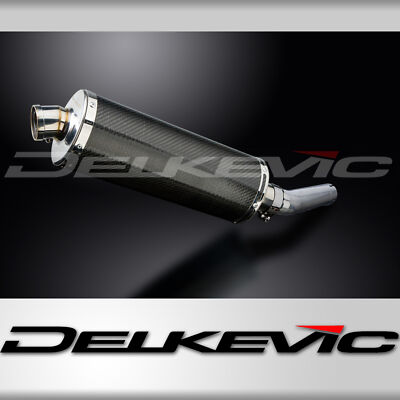 Honda CBR600 F3 1995-1998 Delkevic Slip On 14'' Oval Carbon Exhaust Muffler Kit