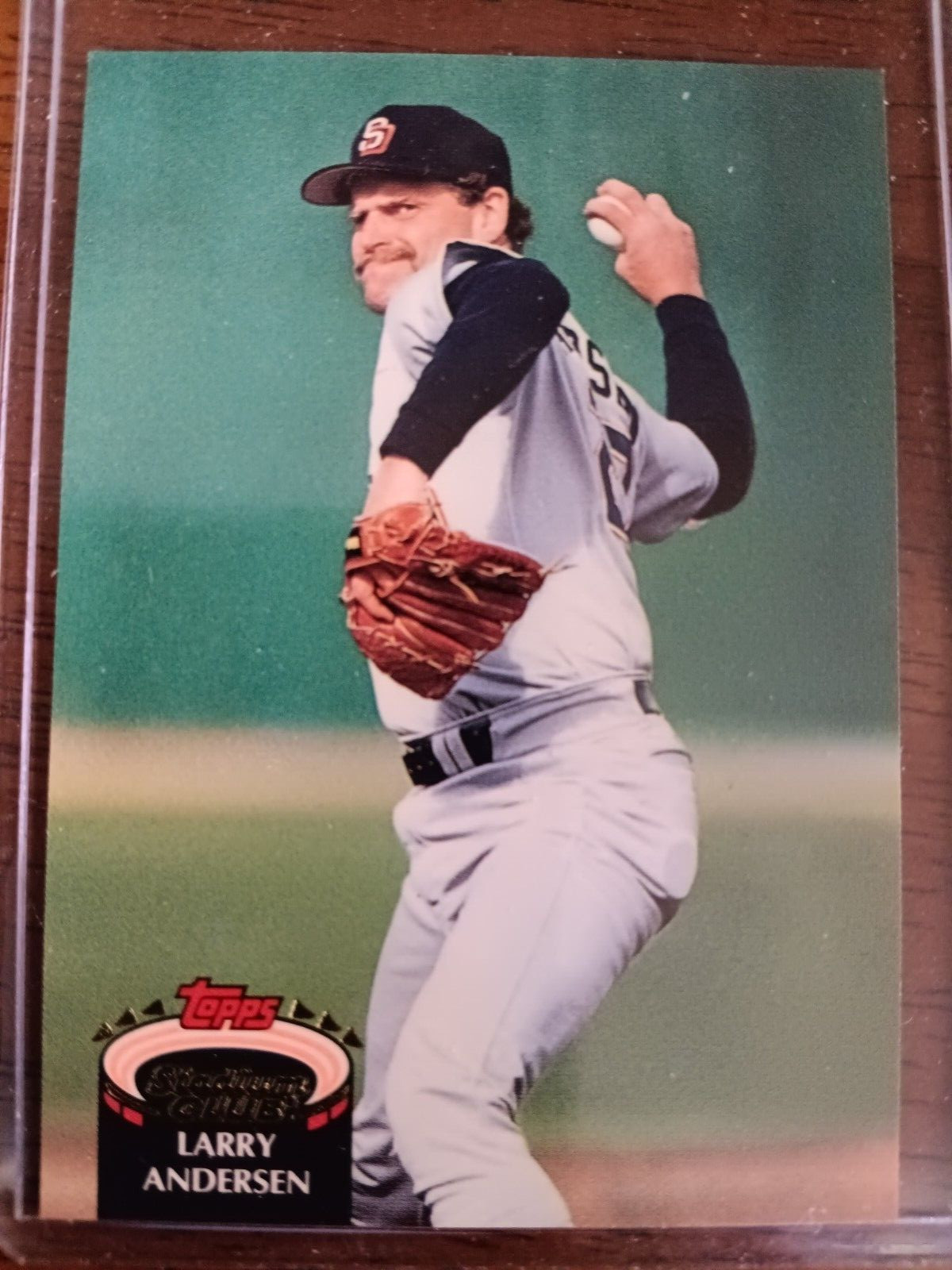 LARRY ANDERSEN PADRES 1992 TOPPS STADIUM CLUB BASEBALL CARD #91