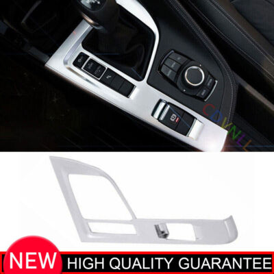 For BMW X1 F48 2016-2021 Matte Silver Central Gear Shift Panel Trim Frame Cover