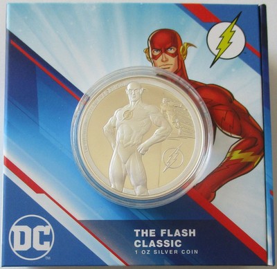 Niue 2 Dollars 2022 DC Comics Flash Classic 1 Oz Silber