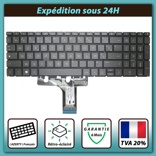 Clavier AZERTY Français Pour HP Pavilion 14s-fq0071nf, Fq0073nf, Fq0077nf - Neuf, Noir