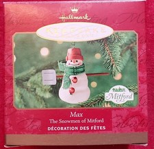 Hallmark Keepsake Max The Snowmen Of Mitford Christmas Tree Ornament 2000