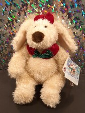 Rare ANIMAL ALLEY Commonwealth DARLA  DARBY Plush Christmas Holiday Dog 2000