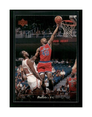 1995-96 Upper Deck Washington Bullets Basketball Card #21 Calbert Cheaney