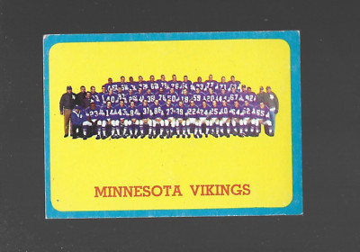 1963 *We Combine S/H*1963  Minnesota Vikings Team, Topps # 109