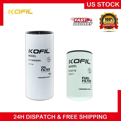 GETOPAUTO Oil & Fuel Filter Change Kit For Cummins – Replaces LF14000NN, FF5825NN, FS19765