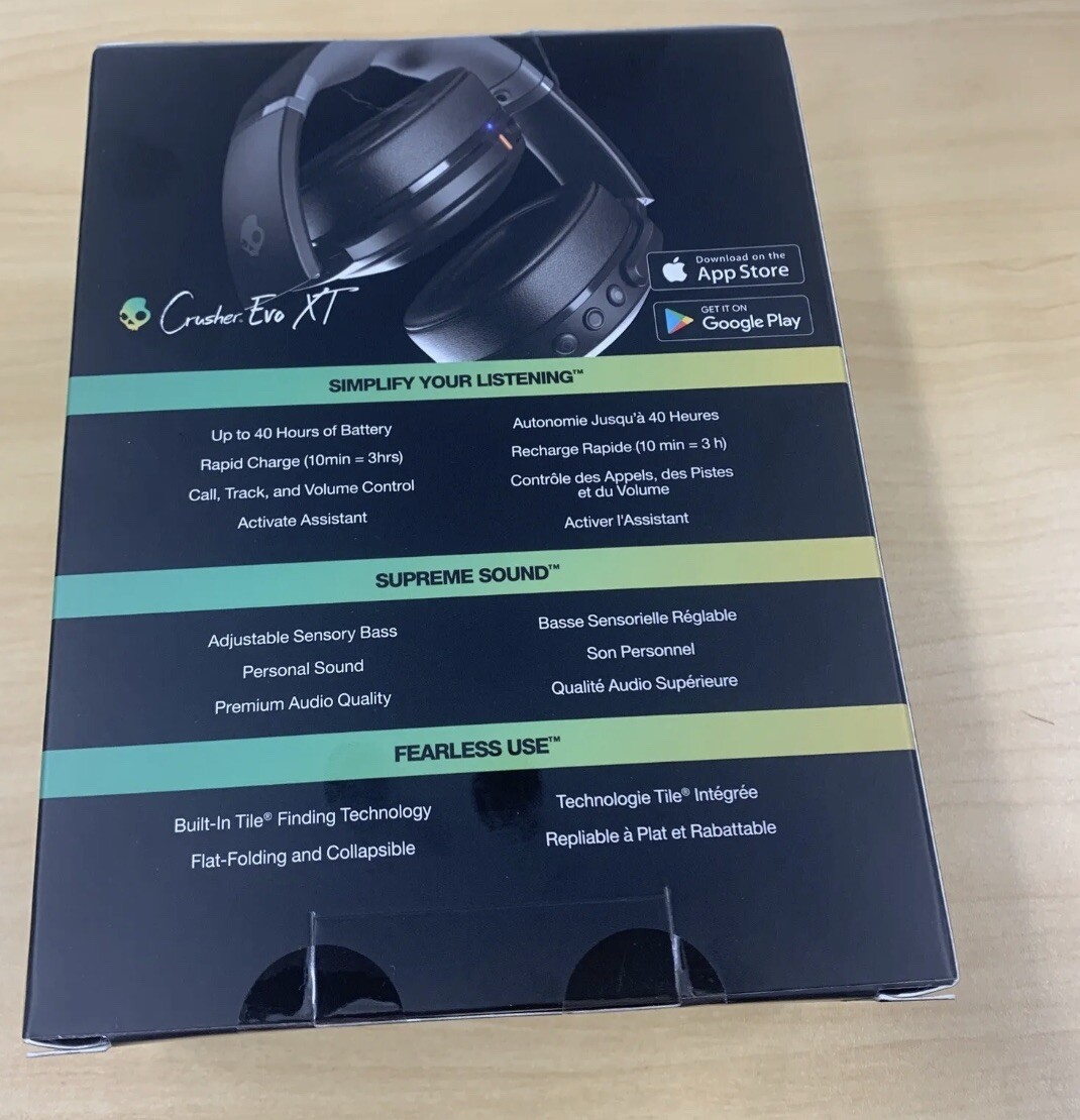 Skullcandy Crusher Evo XT Sensory Bass Headphones With Skullcandy Crusher Evo XT Sensory Bass Headphones With